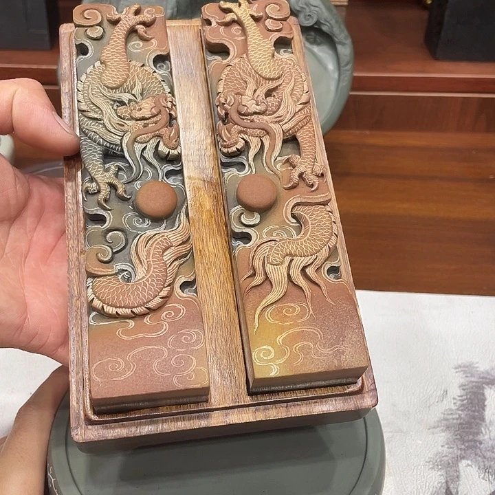 y***.四大名砚之一歙砚纯手工制作