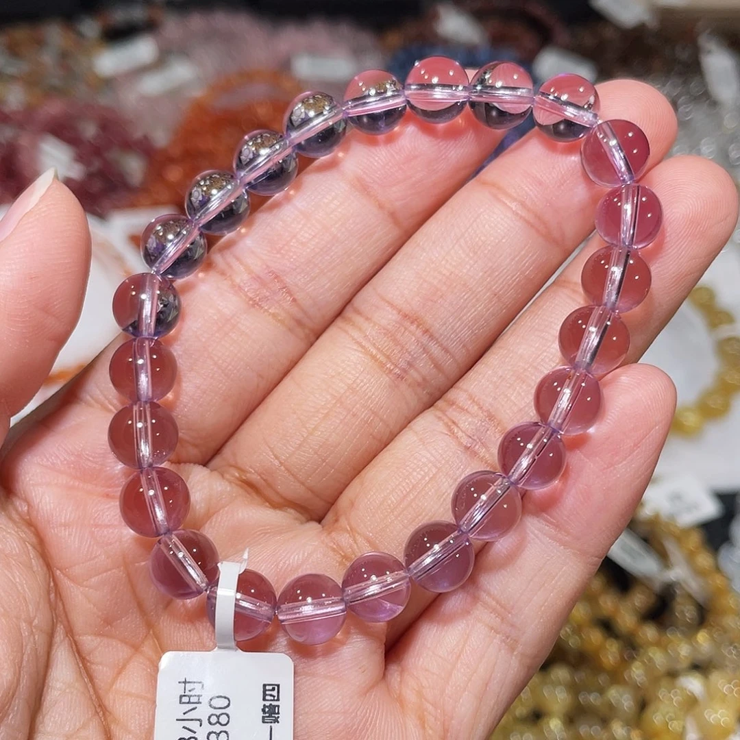 未镶嵌手串水晶玻紫7.9-8.20m