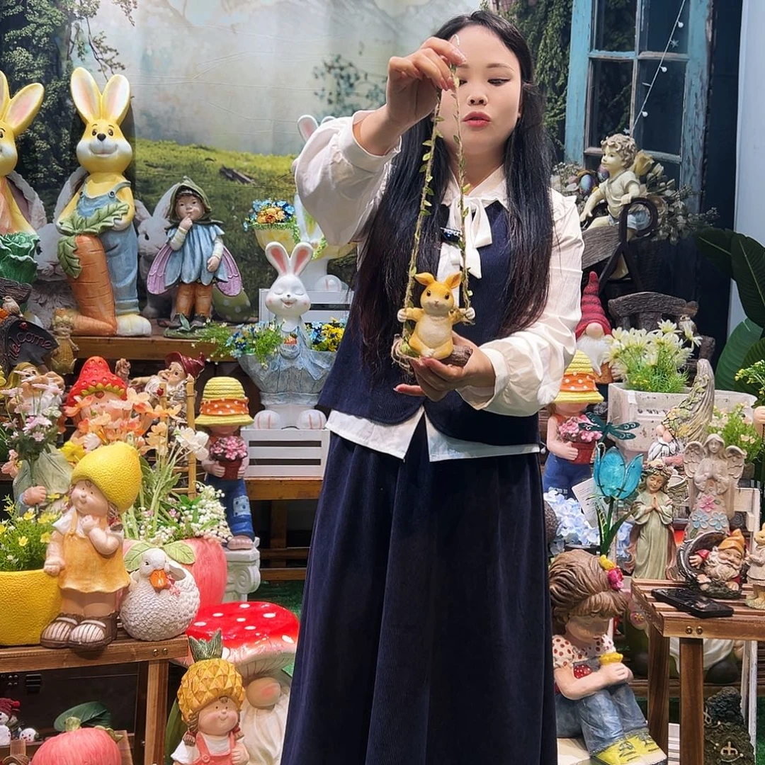花园摆件红红火火