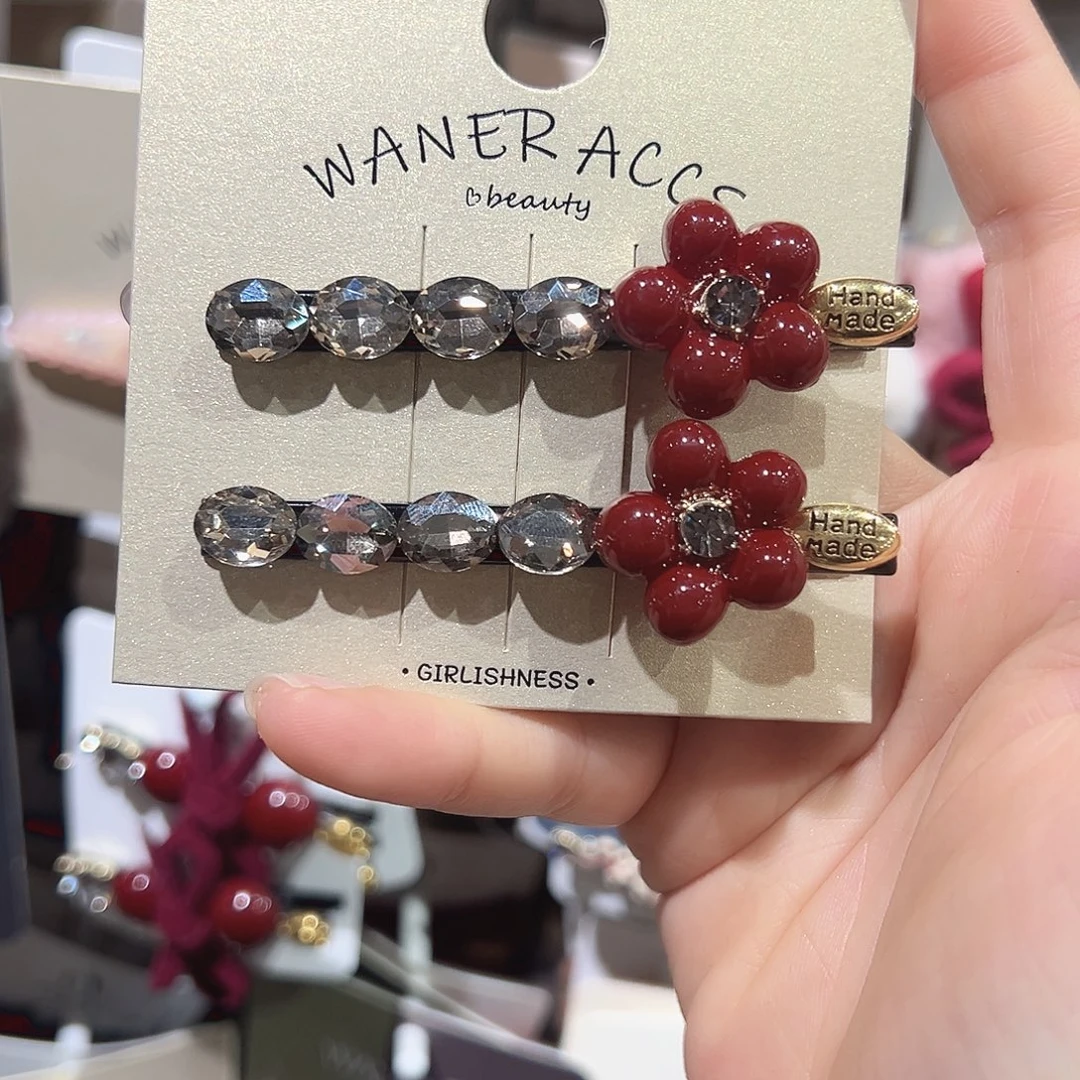 非金属红色小花鸭夹