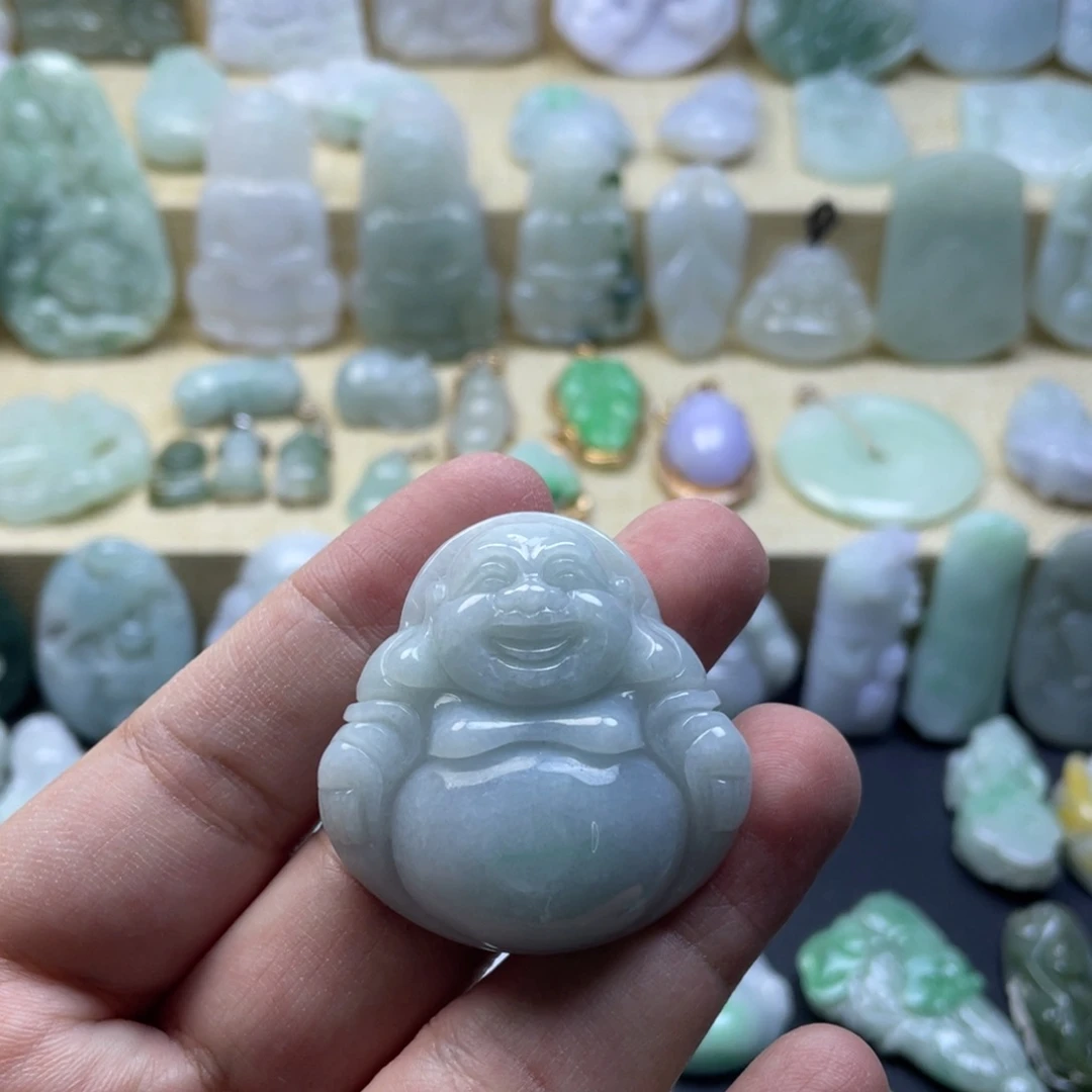 翡翠未镶嵌颈饰纯天然翡翠