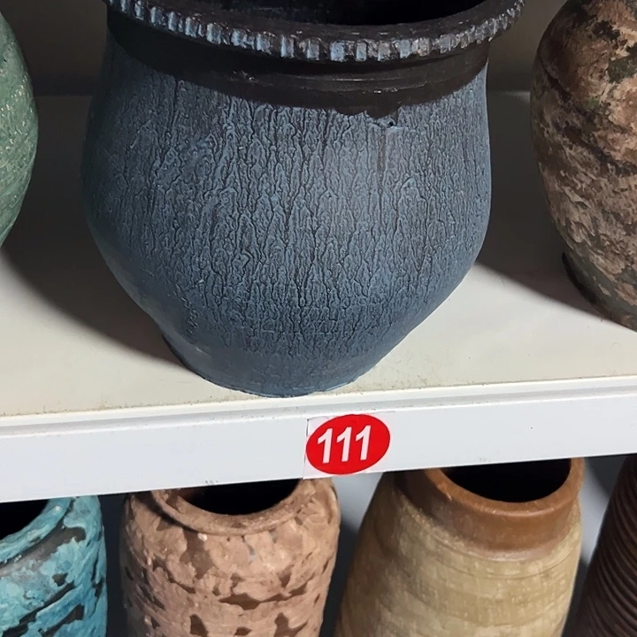 粗陶盆有孔高21口20