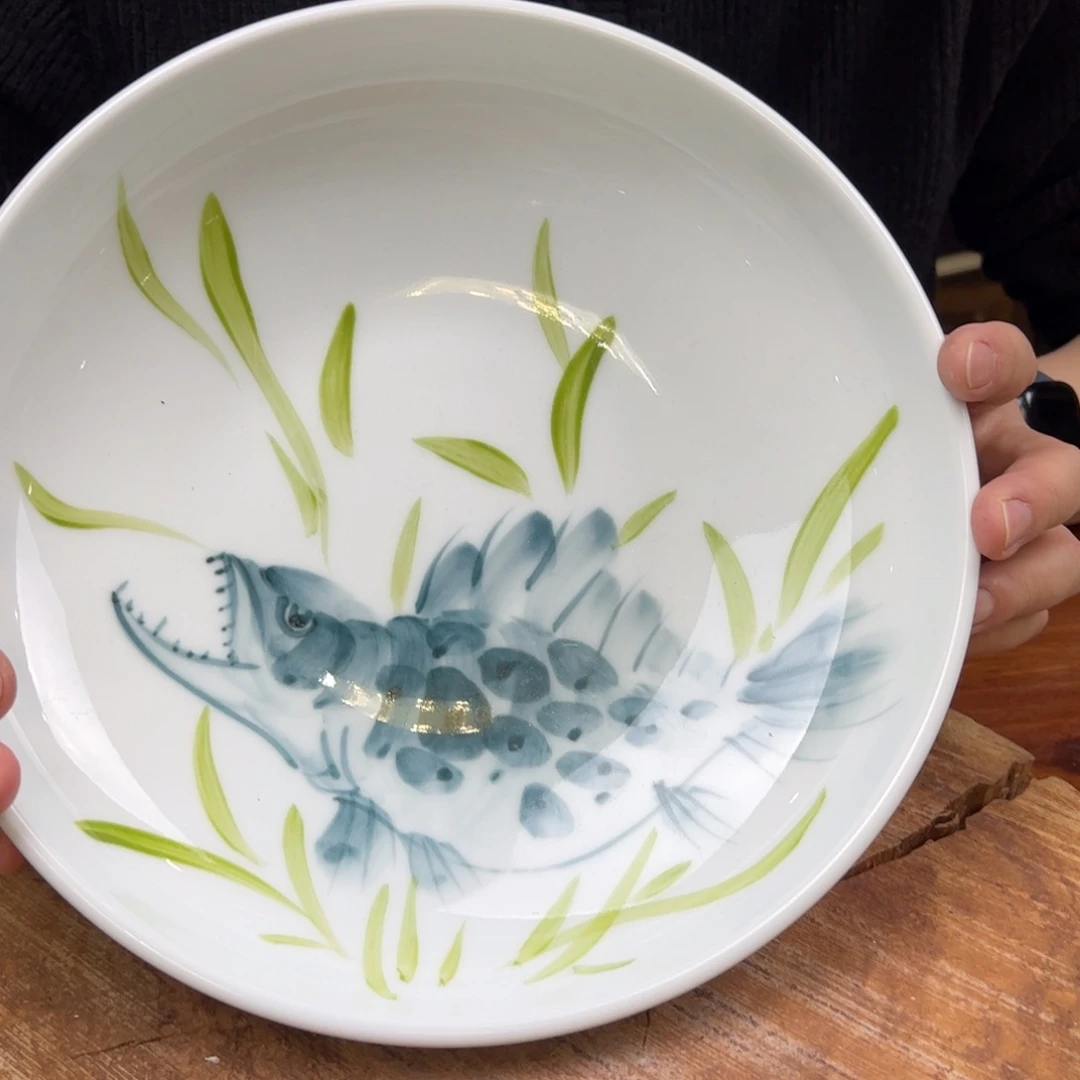 瓷片景德镇陶瓷手工手绘制作