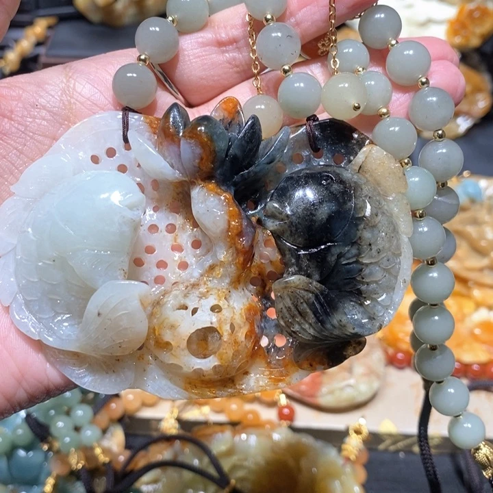 岫玉毛衣链未镶嵌