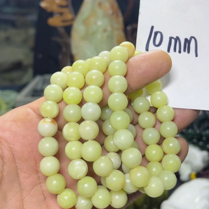 蛇纹石玉手串未镶嵌