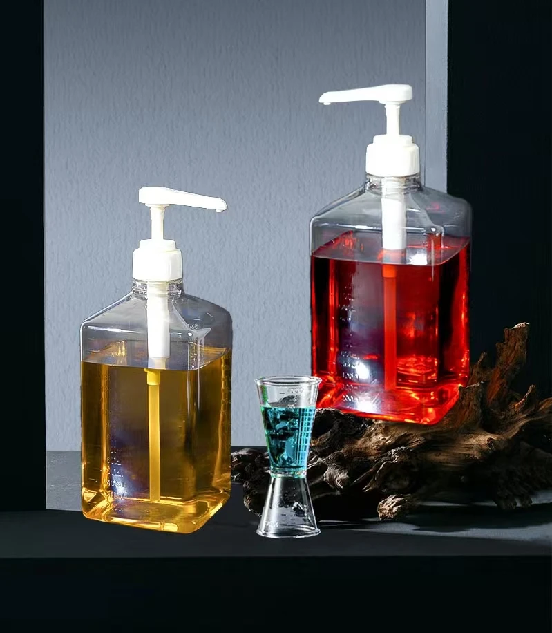 塑料糖压瓶奶茶店定量器定量商用回弹防漏手打柠檬茶鸭屎香柠檬茶