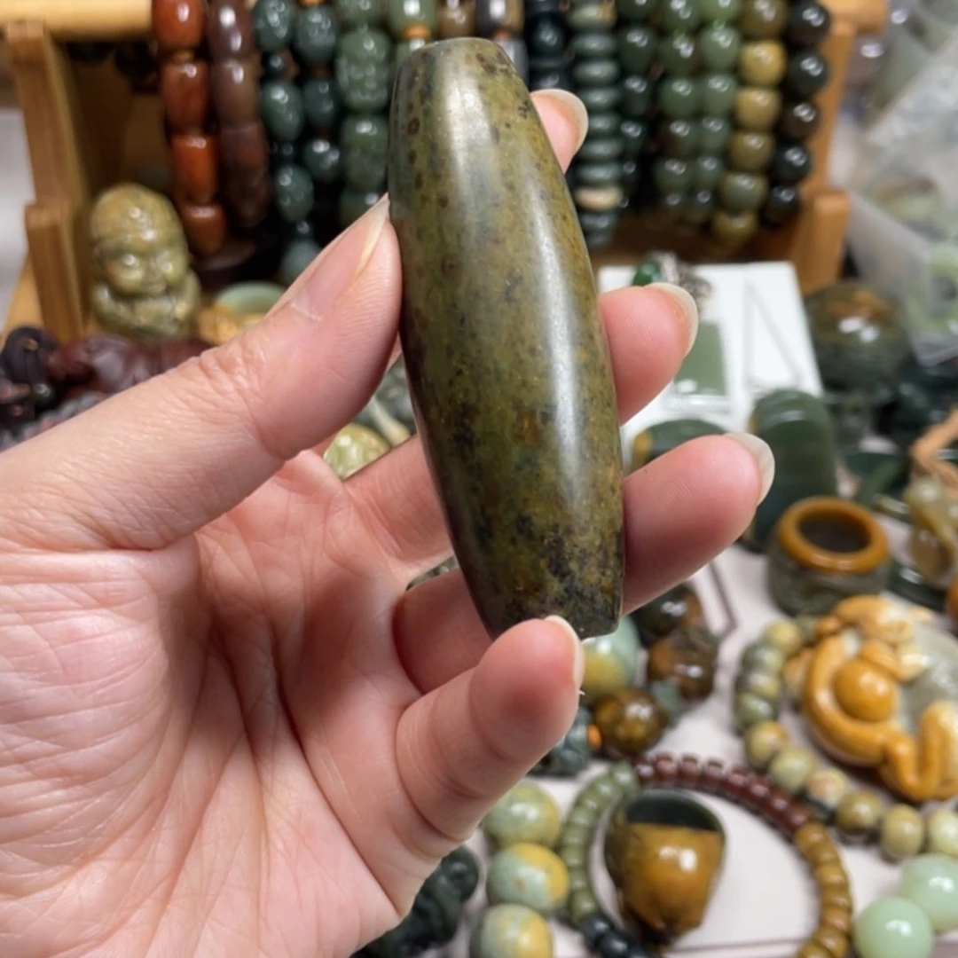 【闪购商品】岫岩河磨玉（透闪石质玉）手把件未镶嵌