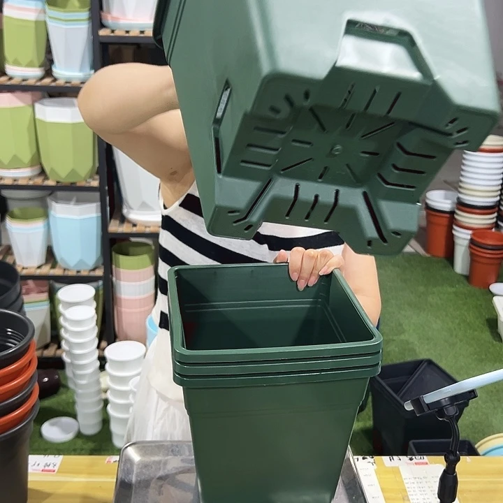 特价方盆口23高26军绿4只带托