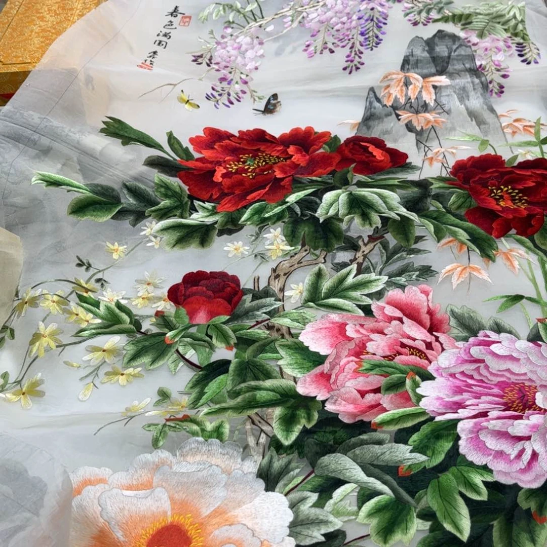 刺绣烊**东纯手工制作工艺制作