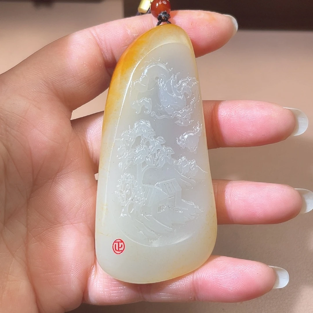 和田玉颈饰未镶嵌A7