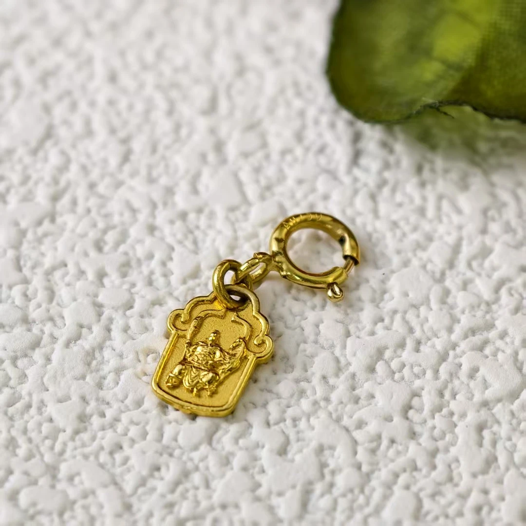 [文ZHE将军]18K金挂件小挂件小提溜kj-js0785