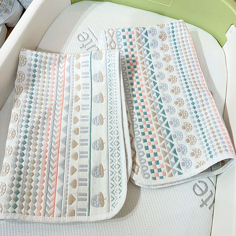 铄铄妈 6层纱布纯棉枕巾推车可用