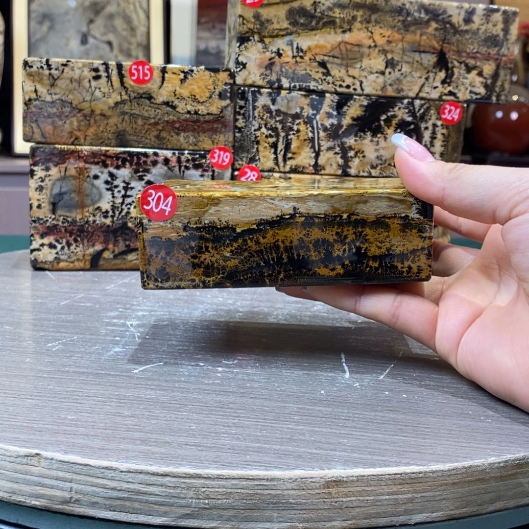 石材广西国画石草花石