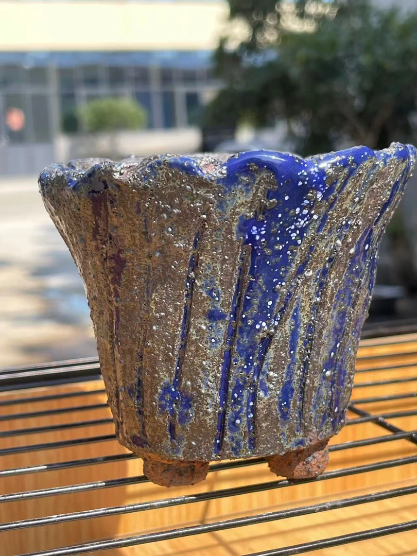 蓝岩流纹多肉花盆