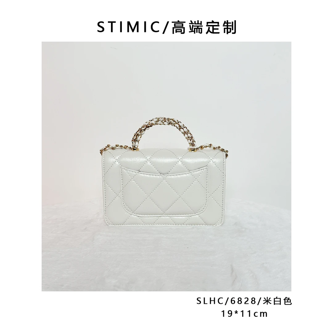 SLHC/6828/米白色paiyuge高端订制轻奢女士手提单肩斜挎包030