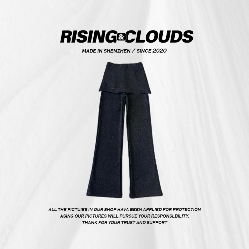 RISING&CLOUDS【小云姐】深圳南油冬季舒适百搭加绒屁帘裤裙110341