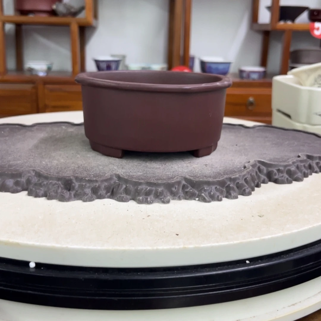 紫砂花盆瑕疵6.5/14。。z