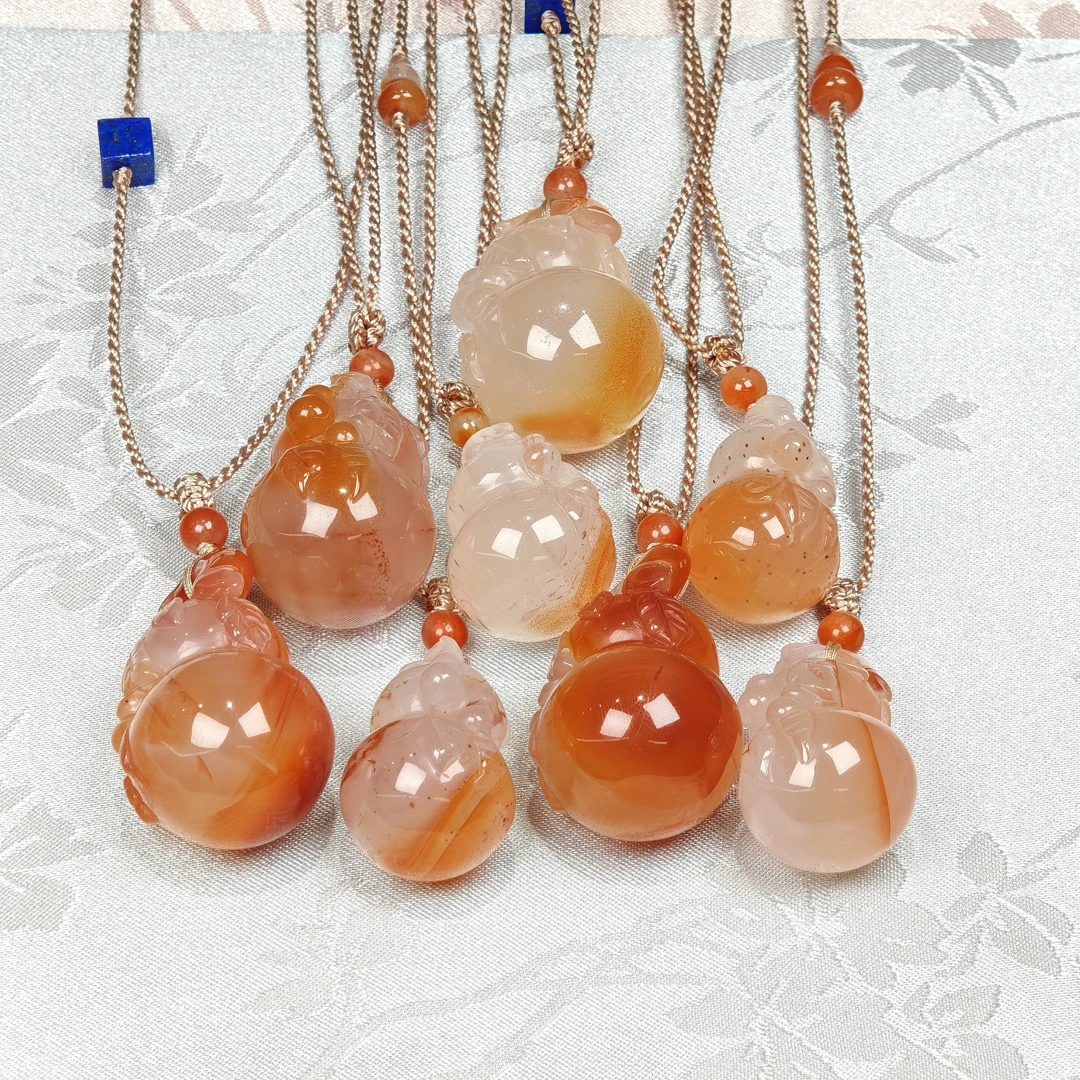 晶匠南红葫芦项链 多样性发一 简约