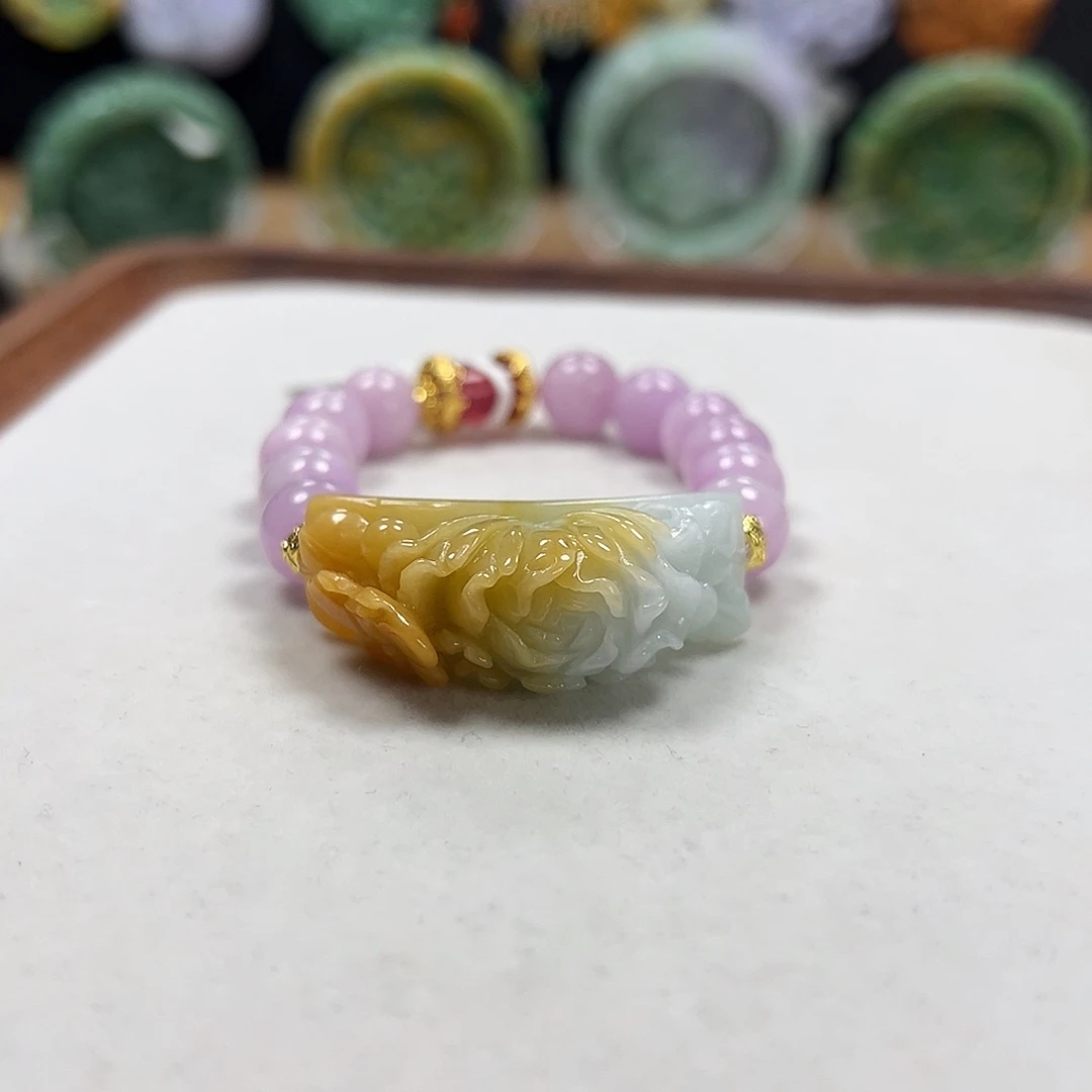 翡翠未镶嵌手链手牌