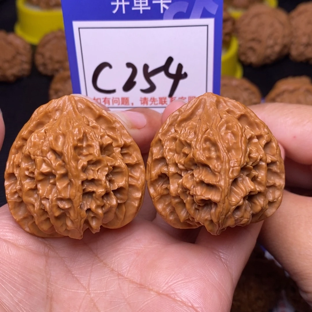 文玩核桃把件40苹果园c254