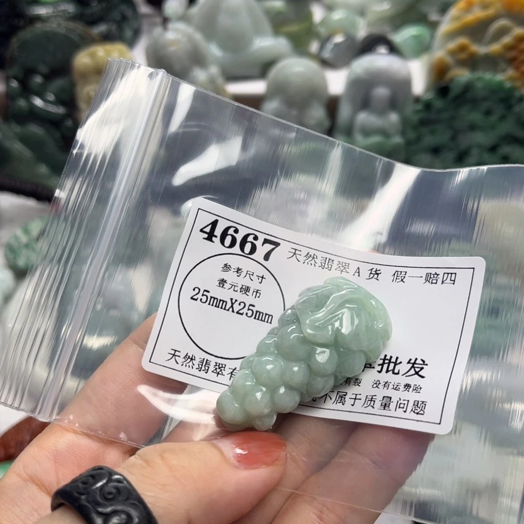 翡翠未镶嵌吊坠(不含链)4667