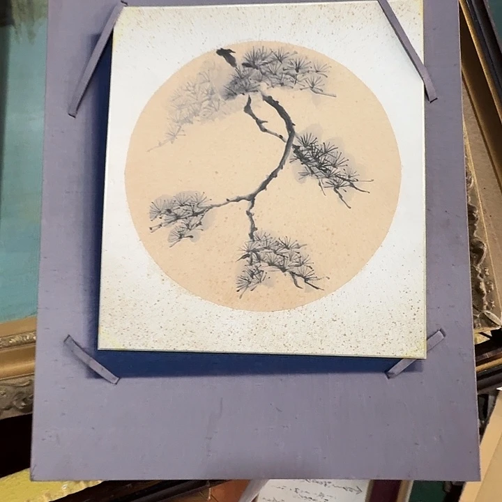 听***房中古回流带框画不包运损拍下