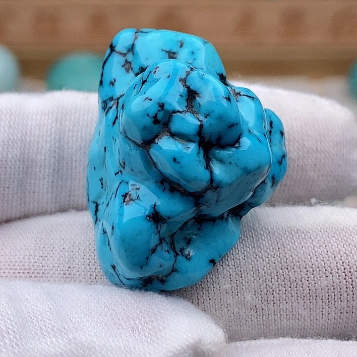 仗***涯未镶嵌绿松石珠宝奇石