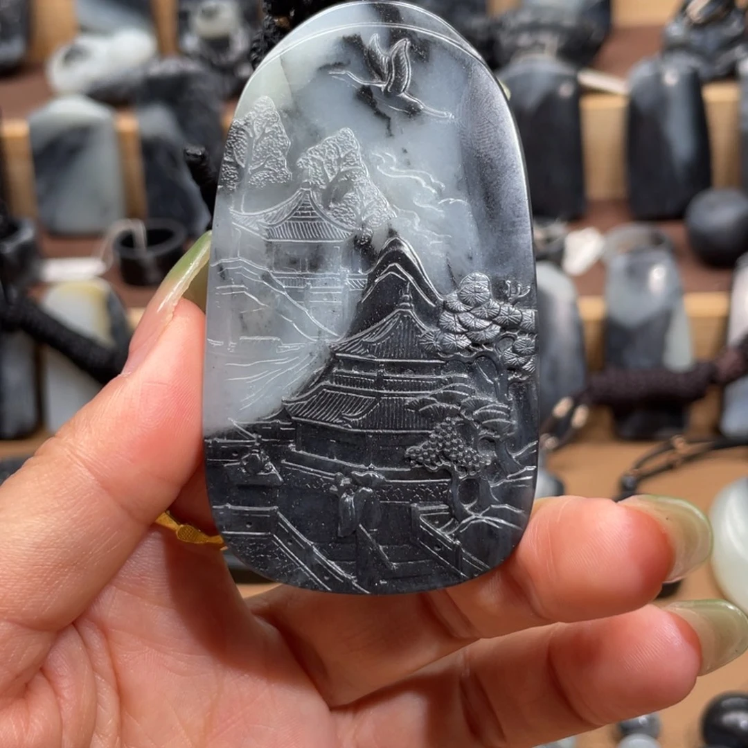 和田玉未镶嵌颈饰