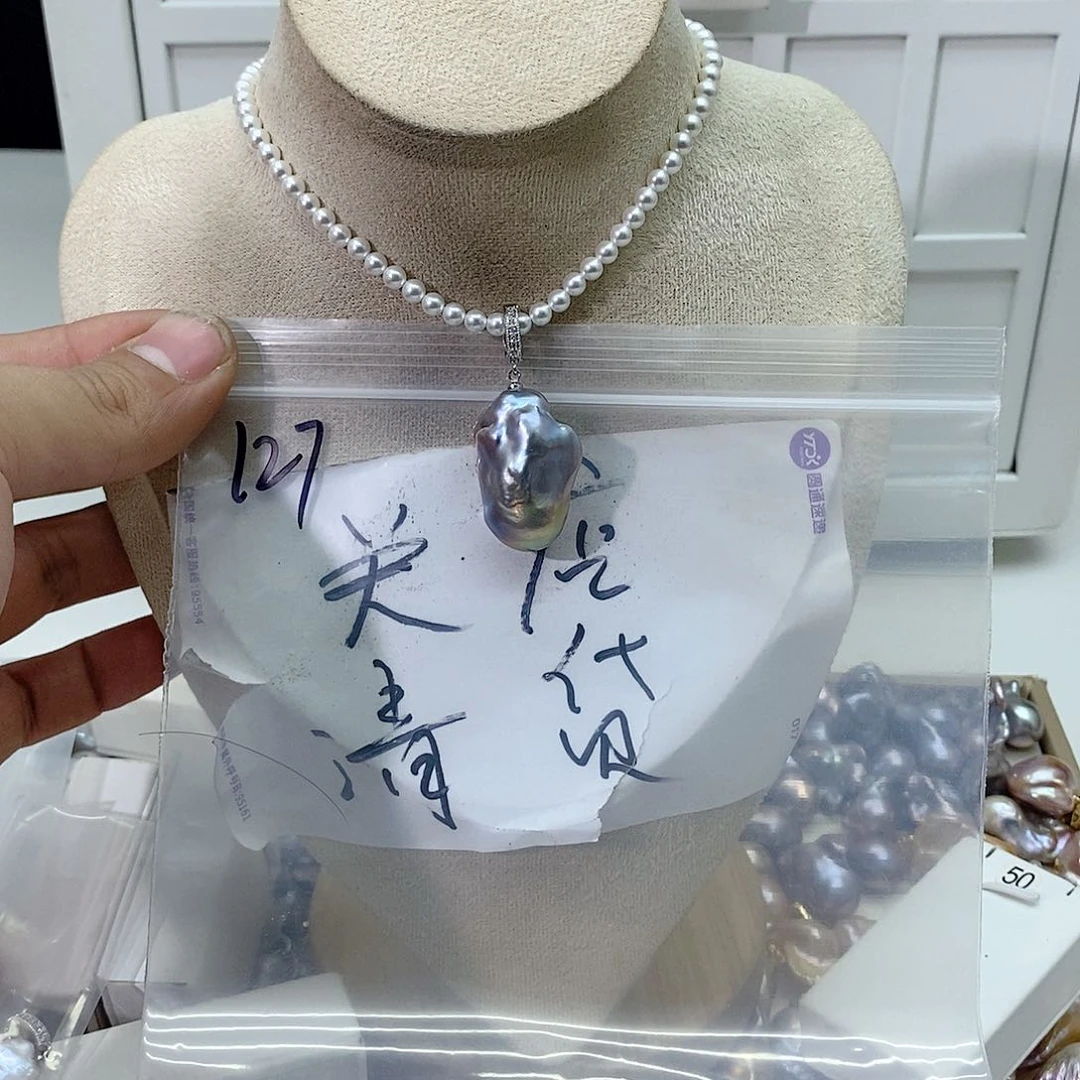 淡水珍珠颈饰合金