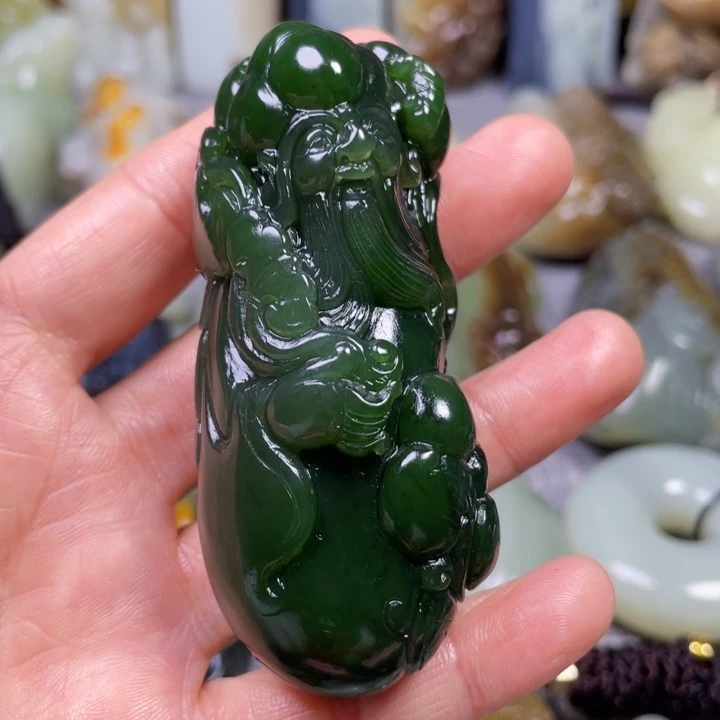 和田玉未镶嵌挂件