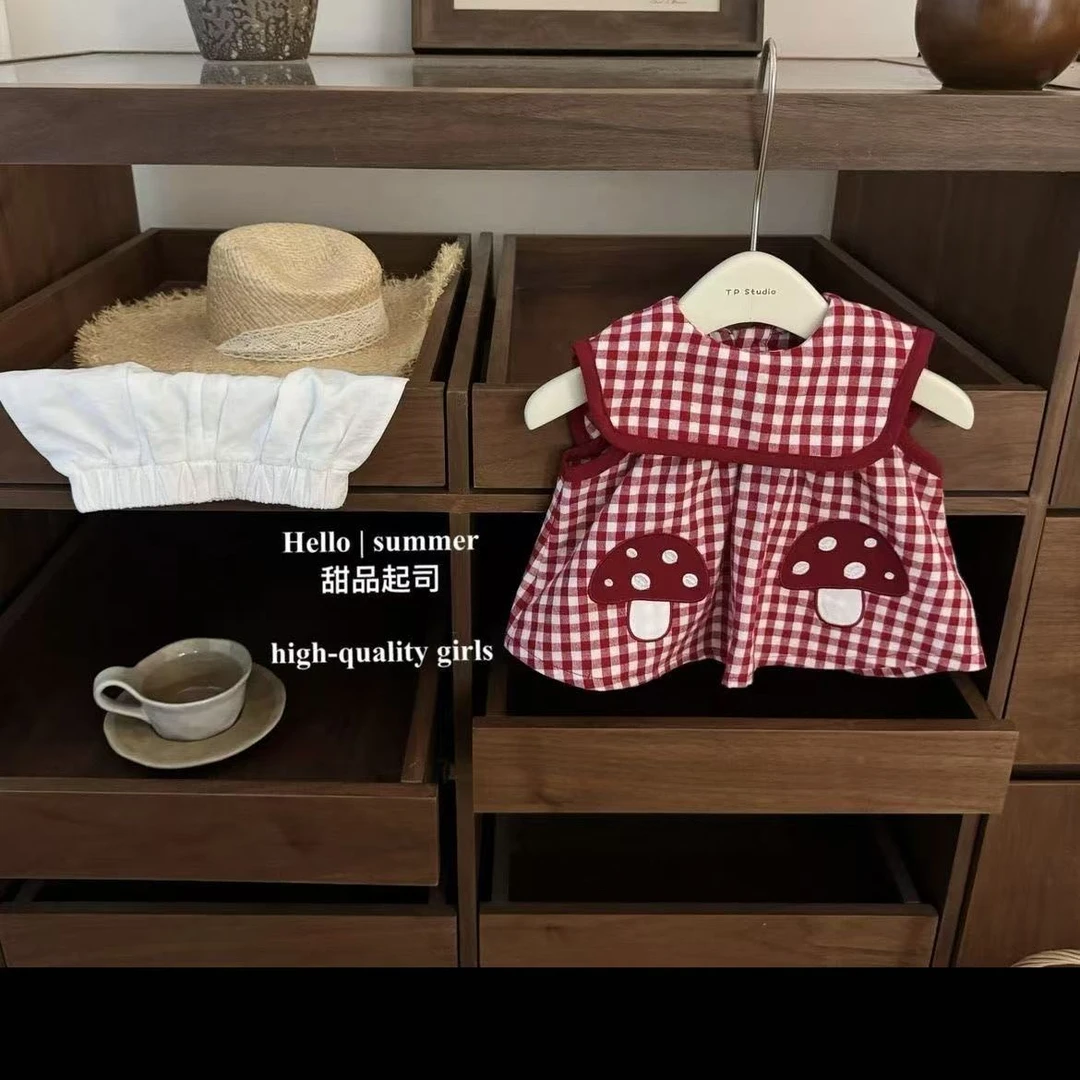 魔法森林!女宝宝原创小蘑菇娃娃衫短裤女童可爱洋气套装儿童