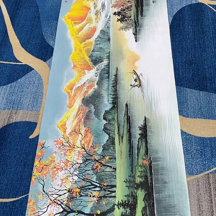 国画微**波绘画作品周国民画芯