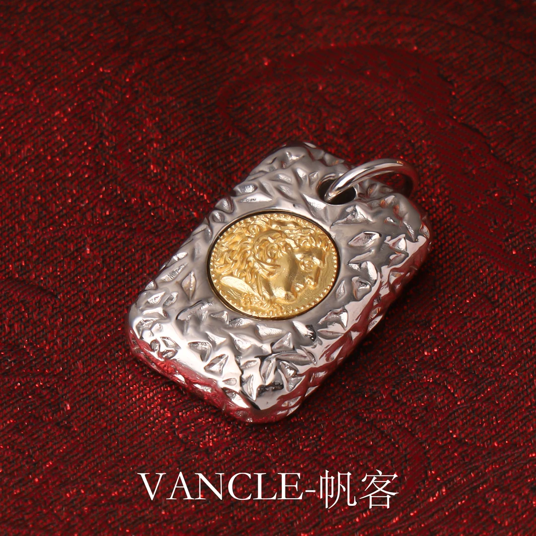 坠链均925银  S925纯银【大力神】高阶版纯手工精致复古风古币吊坠
