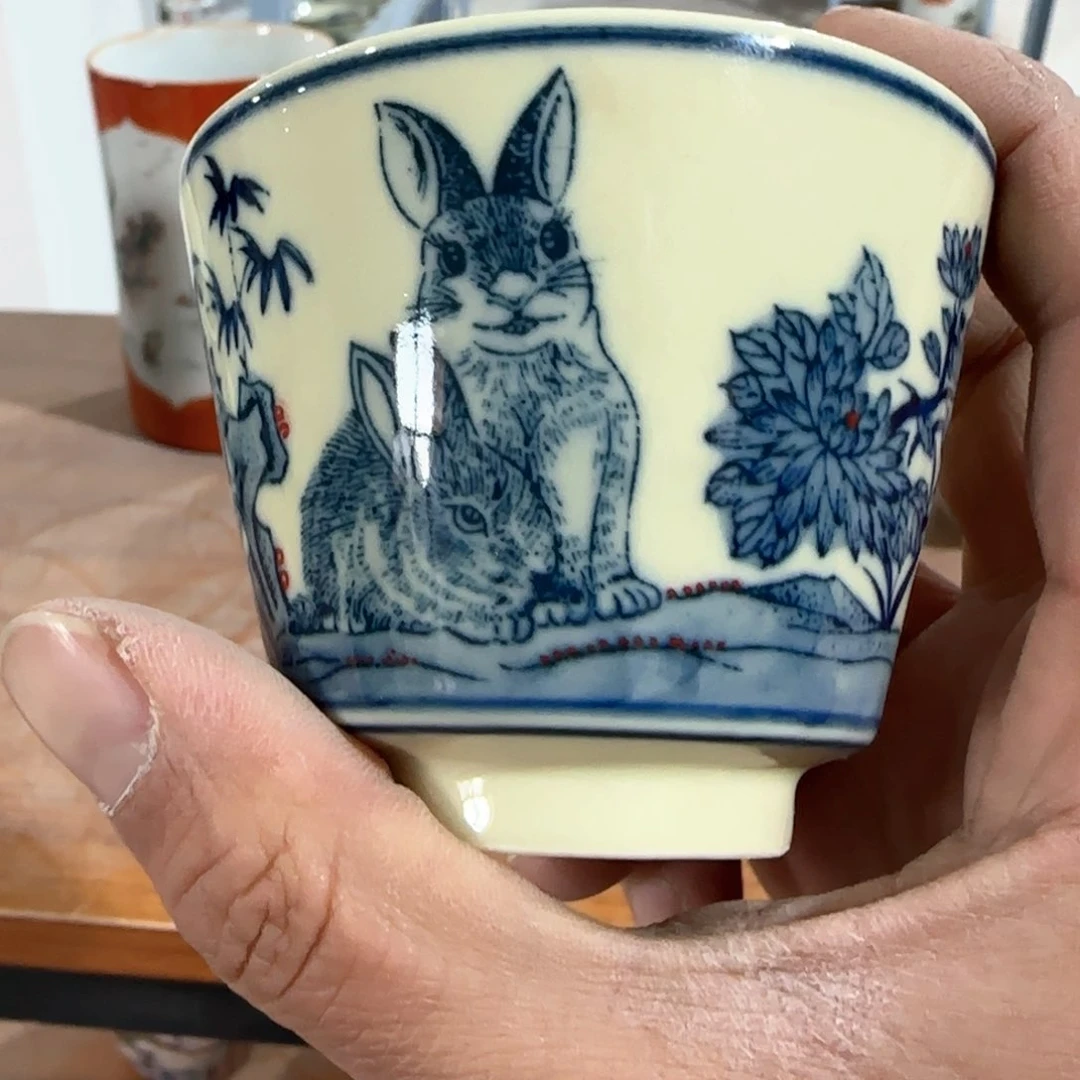 瓷片瓷器上写出两行对联来说明