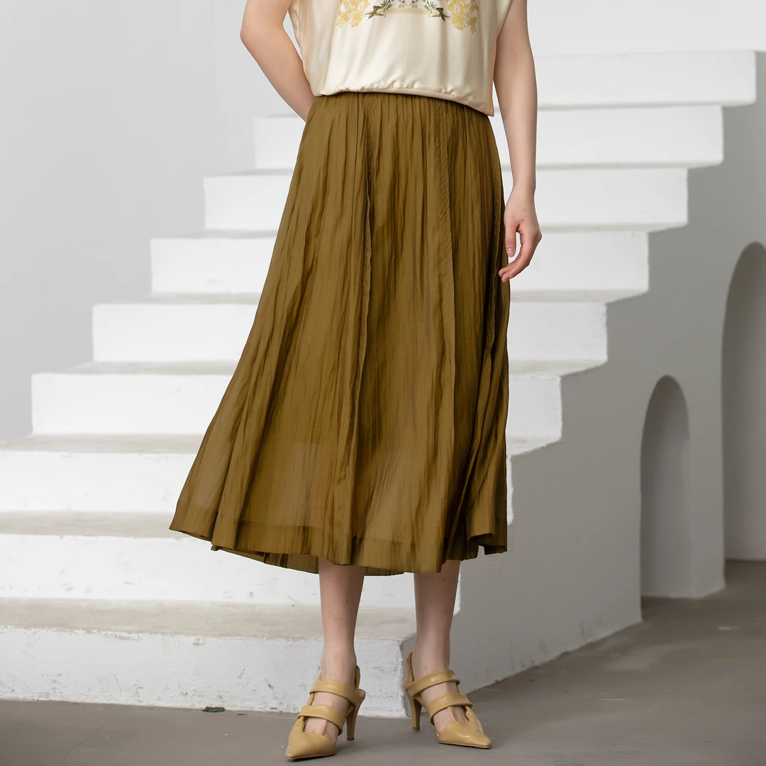 【粉丝专享】其用/麦芽糖半裙 桑蚕丝 2AM75149