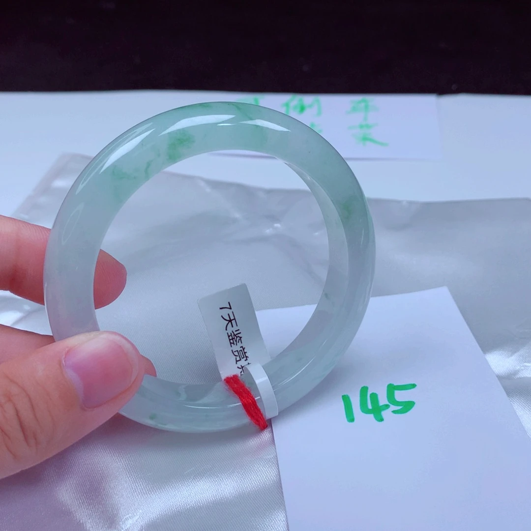 未镶嵌手镯翡翠缅甸天然A货翡翠手镯55.6