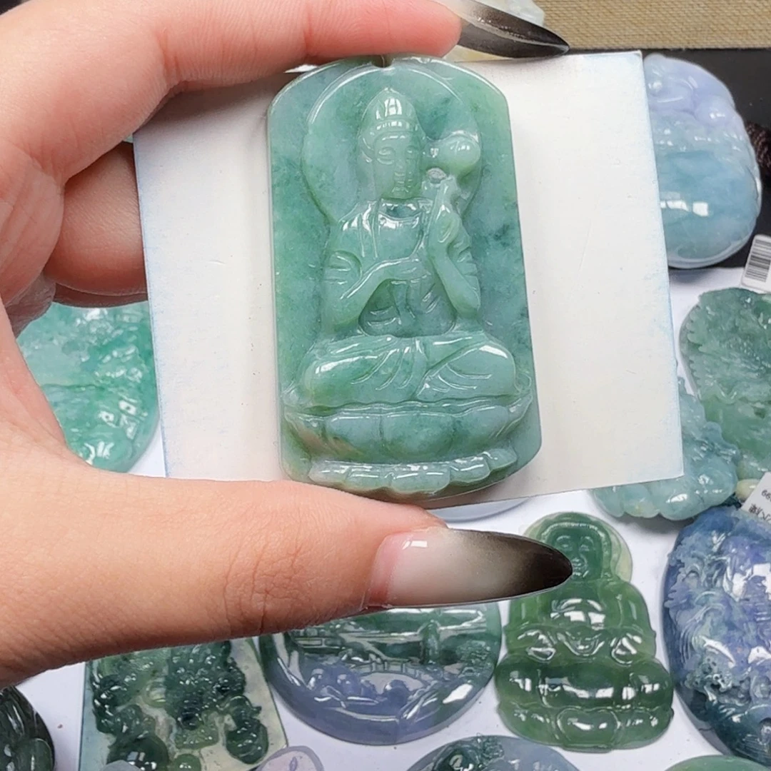 翡翠未镶嵌挂件翡翠