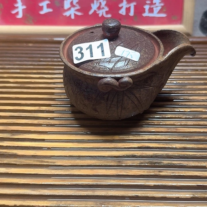 纯手工制作粗陶茶具