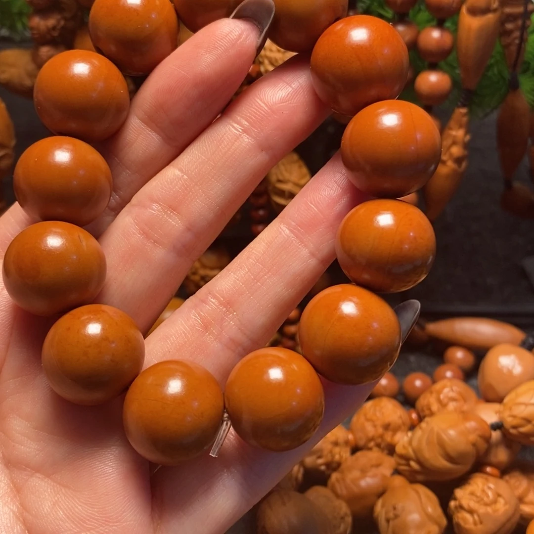 橄榄核手串/手链正圆光珠