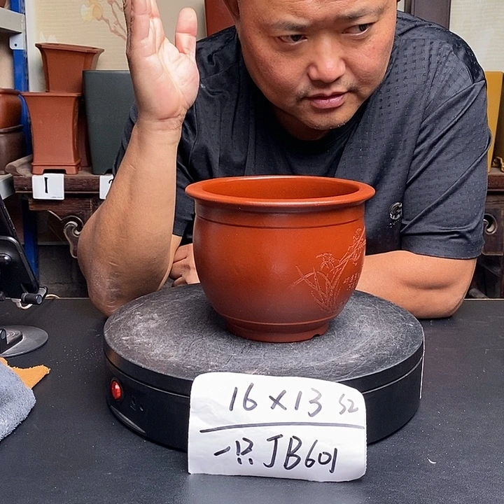 紫砂花盆货号一只JB601