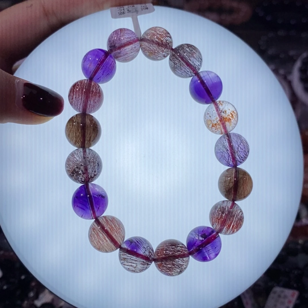 水晶手链未镶嵌高货超七11+