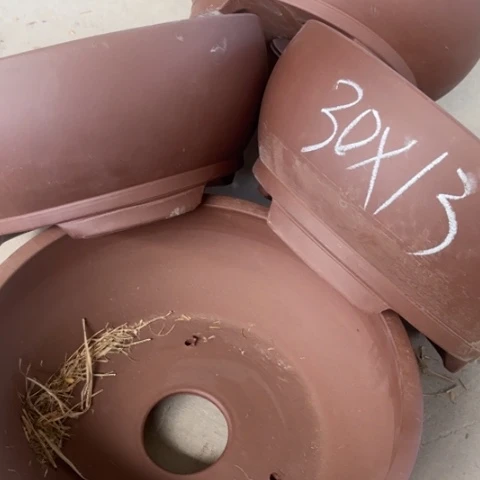 紫砂花盆100-4。        30-13