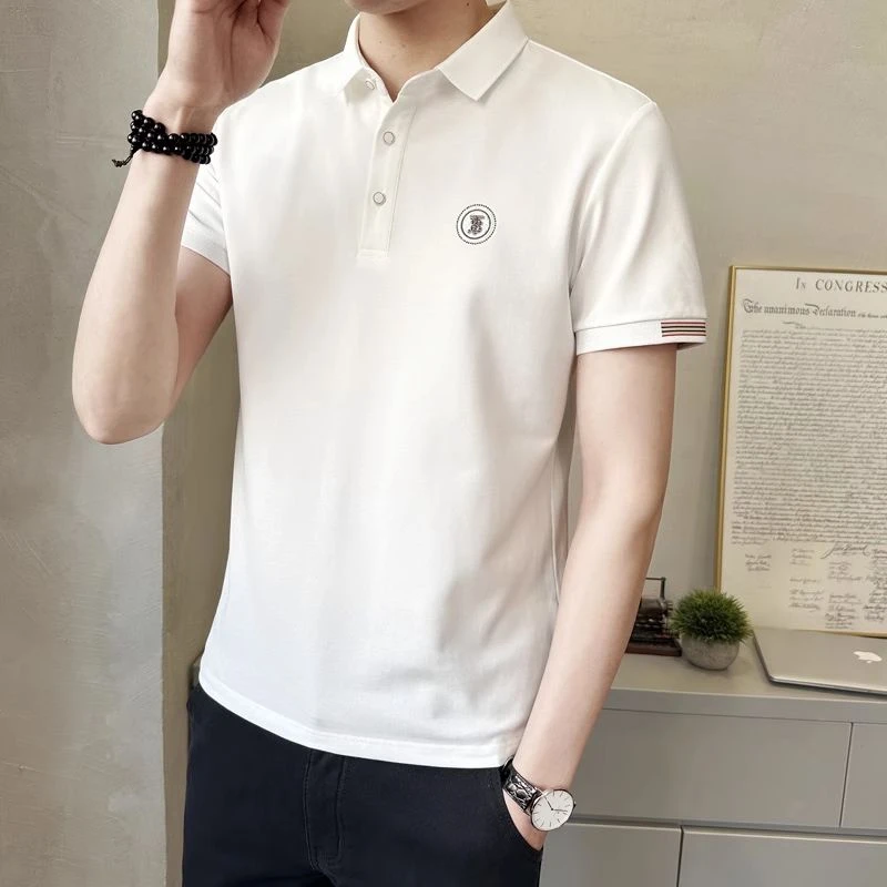 XOQ官方polo衫保罗短袖夏季t恤2025新款衣服潮流男装高端翻领半袖