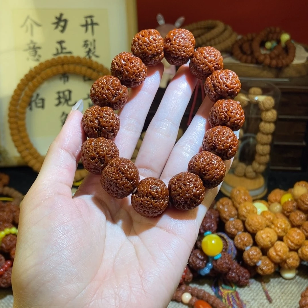 金刚菩提手串伍*205玉化菠萝蜜一物一拍
