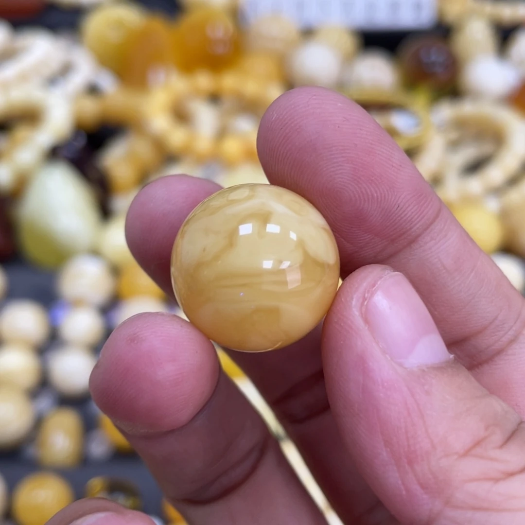 未镶嵌蜜蜡裸石19.7mm