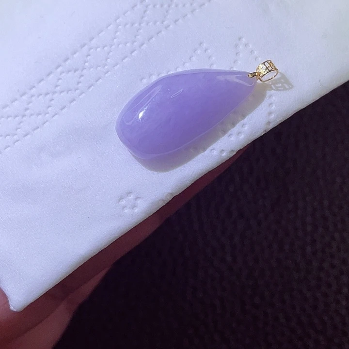 颈饰18K金镶嵌翡翠翡翠