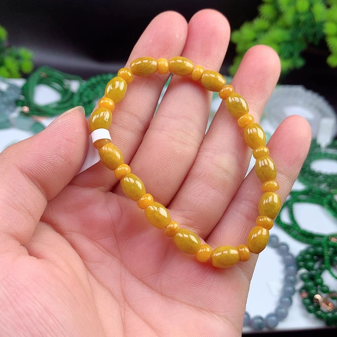 翡翠未镶嵌颈饰手串