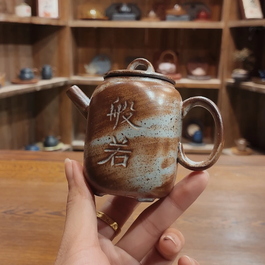 柴烧老岩泥茶器皿