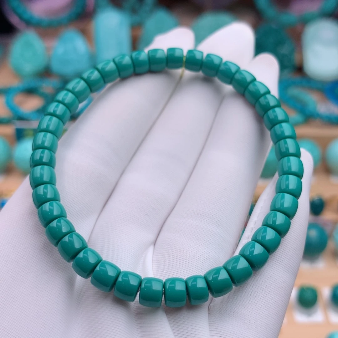 未镶嵌绿松石珠宝奇石5.7mm