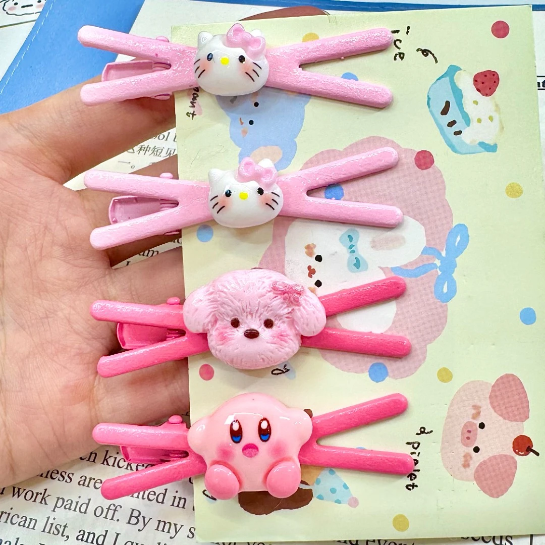 学生发夹少女可爱风kt鸭嘴夹饰品头饰可爱发饰韩版甜美